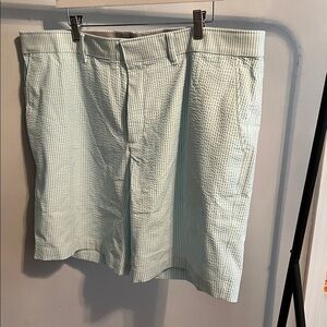 Nike Men's Mint Checkered Flat Front Shorts